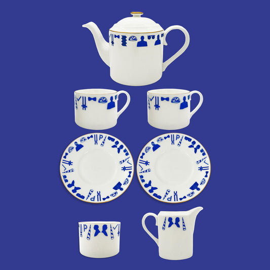 Since 1984 Tea Set + Milk Jug & Sugar Bowl Set
