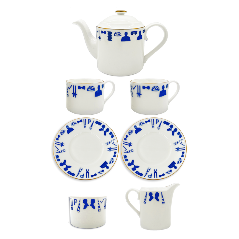 Since 1984 Tea Set + Milk Jug & Sugar Bowl Set