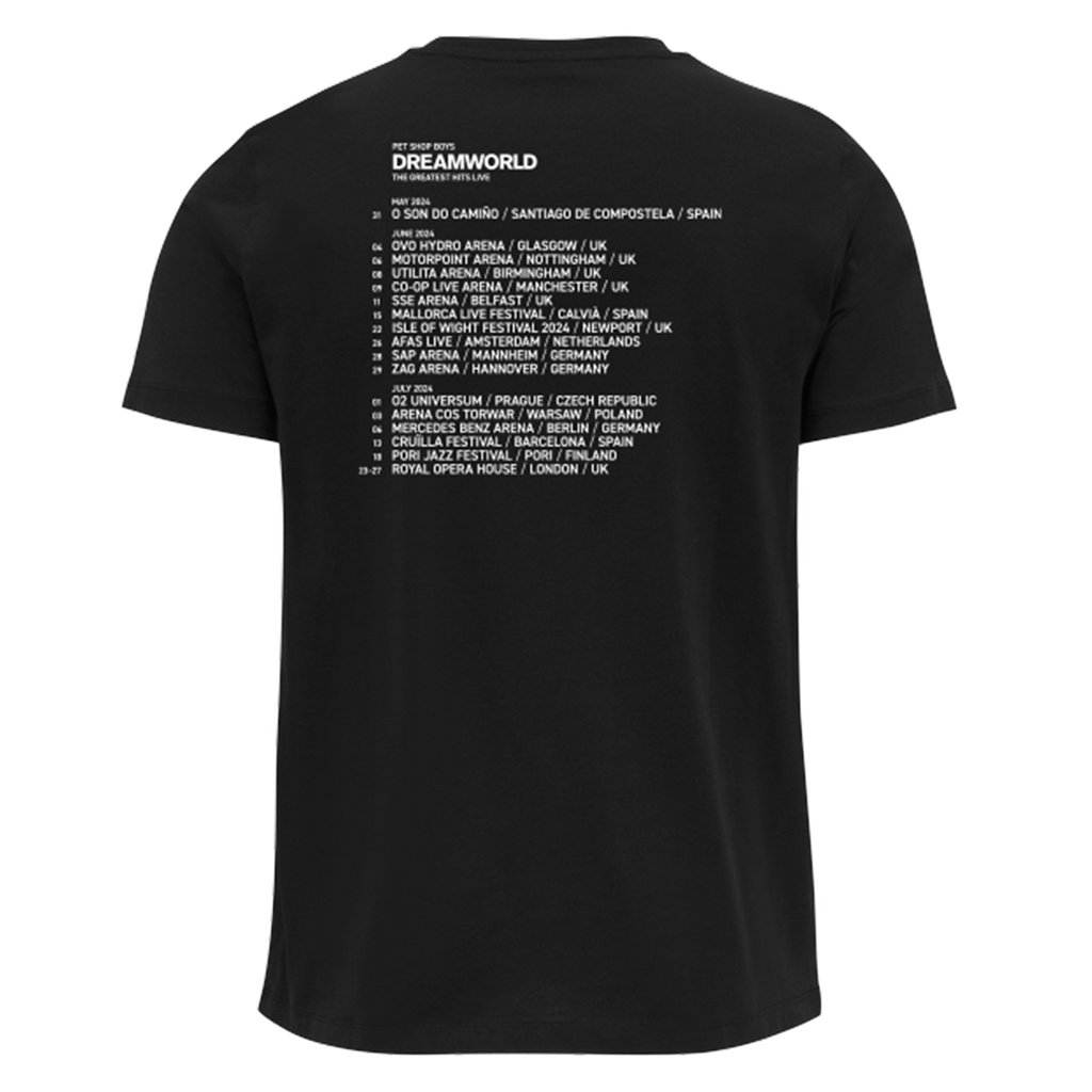 Dreamworld 2024 European Tour T-Shirt Black