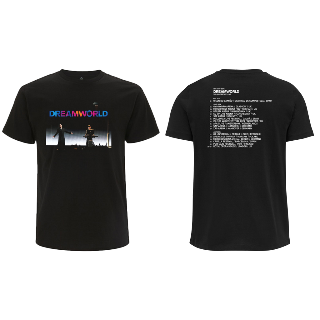 Dreamworld 2024 European Tour T-Shirt Black