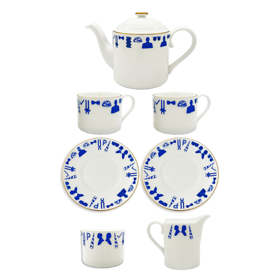 Since 1984 Tea Set + Milk Jug & Sugar Bowl Set