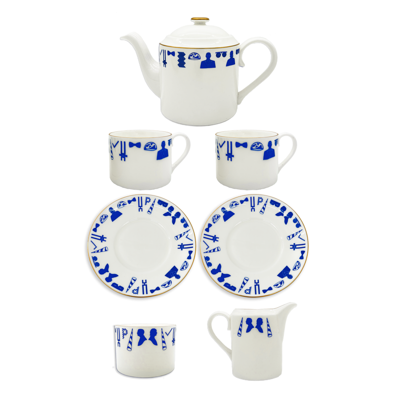 Since 1984 Tea Set + Milk Jug & Sugar Bowl Set