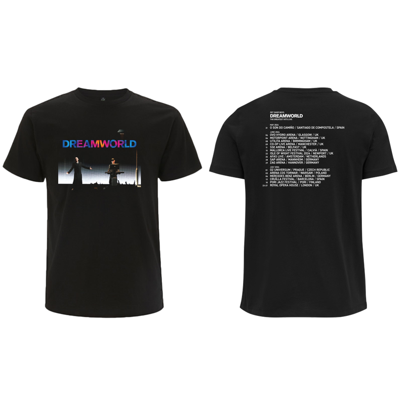 Dreamworld 2024 European Tour T-Shirt Black