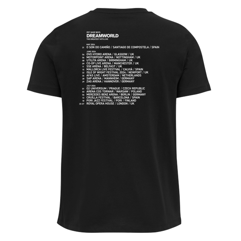 Dreamworld 2024 European Tour T-Shirt Black